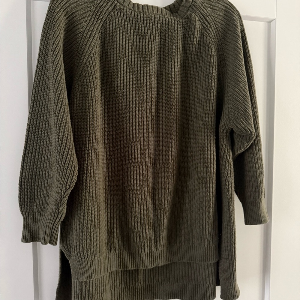 Express Olive Women's Crew Neck Sweater